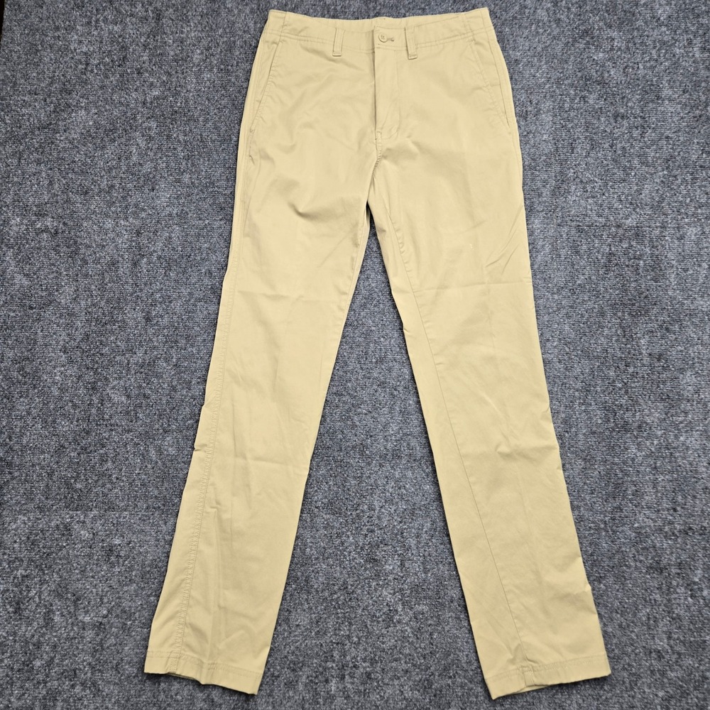 Duck Head Gold School Chino Pants Khaki Tan Cotton Blend 30x31 Slim Straight